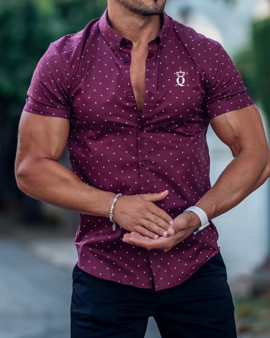 casual lapel Short sleeve shirt HF2218-02-03 casual lapel Short sleeve shirt HF2218-02-03